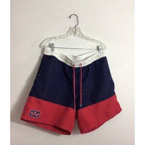 Tipsy Elves Swim Trunks Shorts Red Blue Patriotic Lined Mens XL